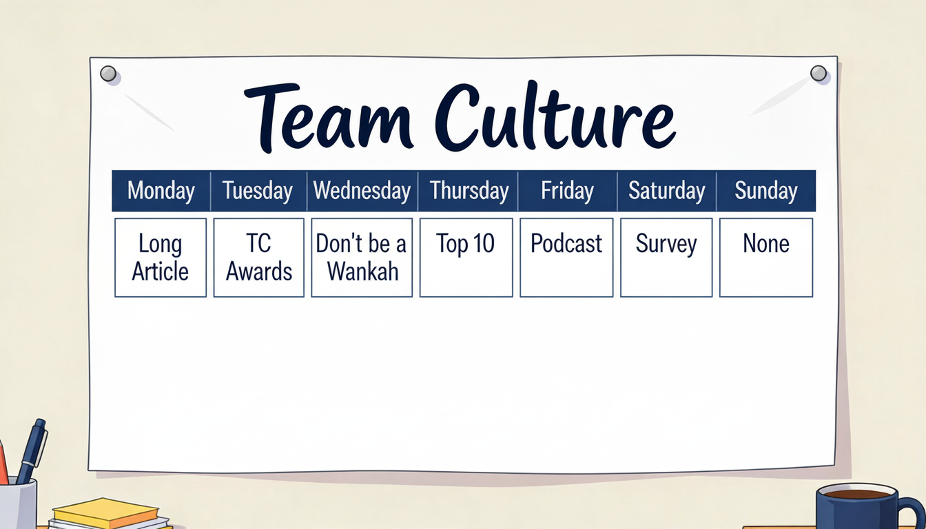 Team Culture Calendar