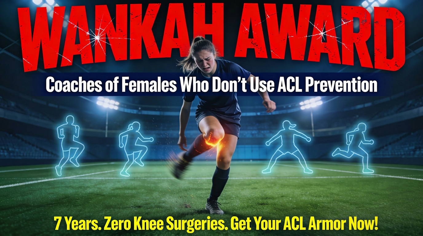 Wankah Award: Coaches of Females Who Don’t Use ACL Prevention Exercises